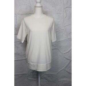 Royce Brand Women's Oversized Vintage Poncho‎ Top - White - Size S